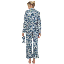 Women's Three-Piece Giraffe Print Pajama Set: XL / Pink Giraffe