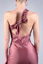 Sexy One Shoulder Back Bow Mini Dress