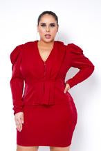 Plus Size Hailey Mini Dress - Red