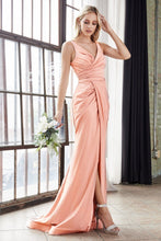 Sleeveless V-Neckline Bridesmaid Long Dress ACC81730