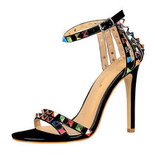 New Charming Women Open Toe Ankle Strap Stiletto High Heel Dress Sandals Elegant Wedding Party Shoes